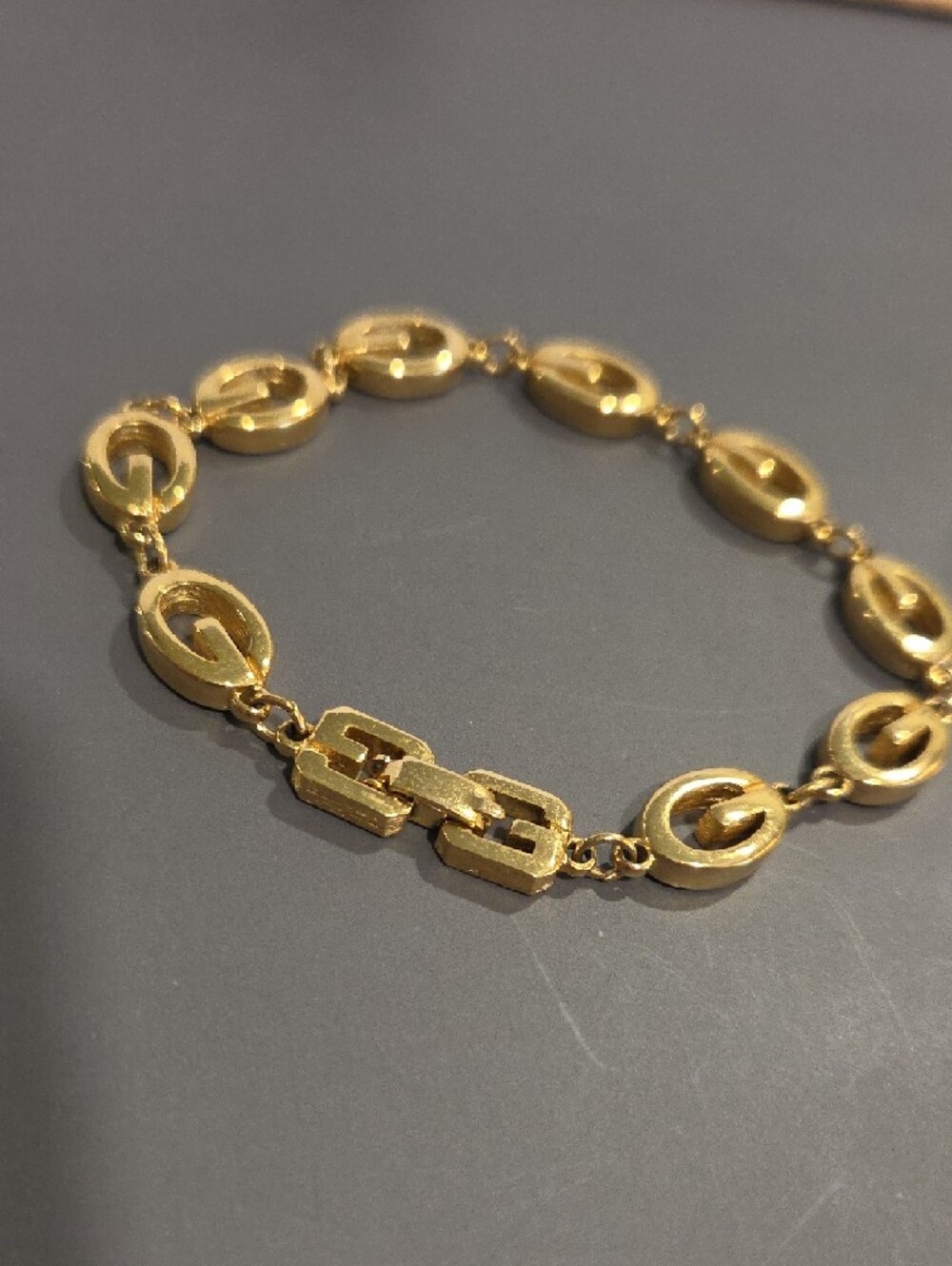 Givenchy Gold Tone Bracelet 7.5in - Picture 2 of 6